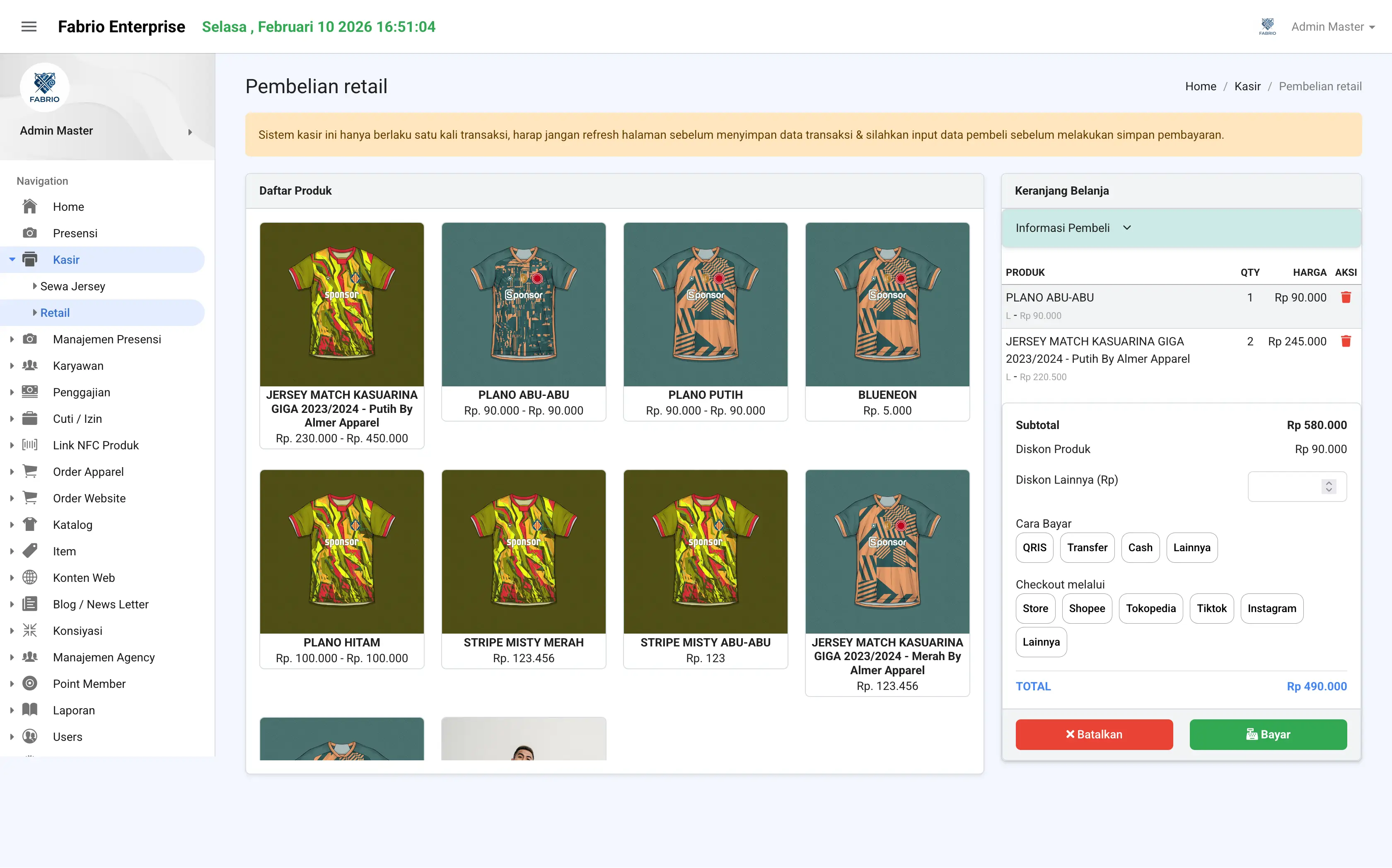 Vektraflow POS Interface